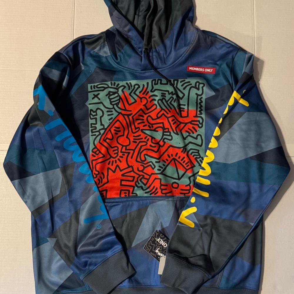 Members Only Teal Graphic Hoodie